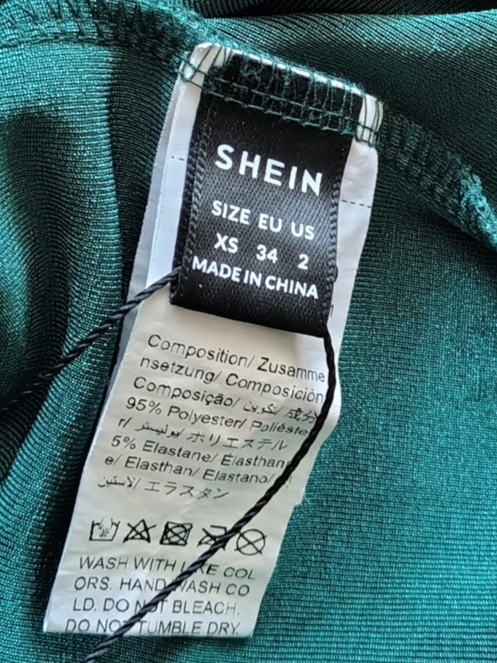 One-Shoulder Teal Evening Dress for Women - Picture 13 of 13